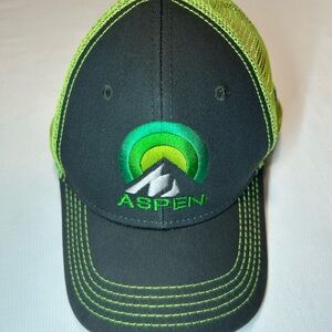Oura Black and Green Mesh Hat